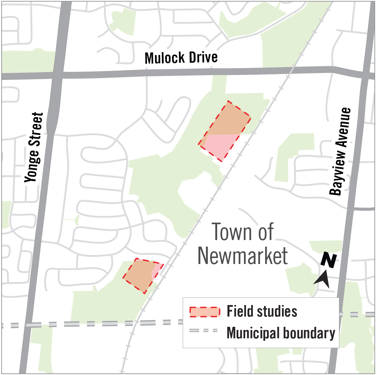 Map of construction work