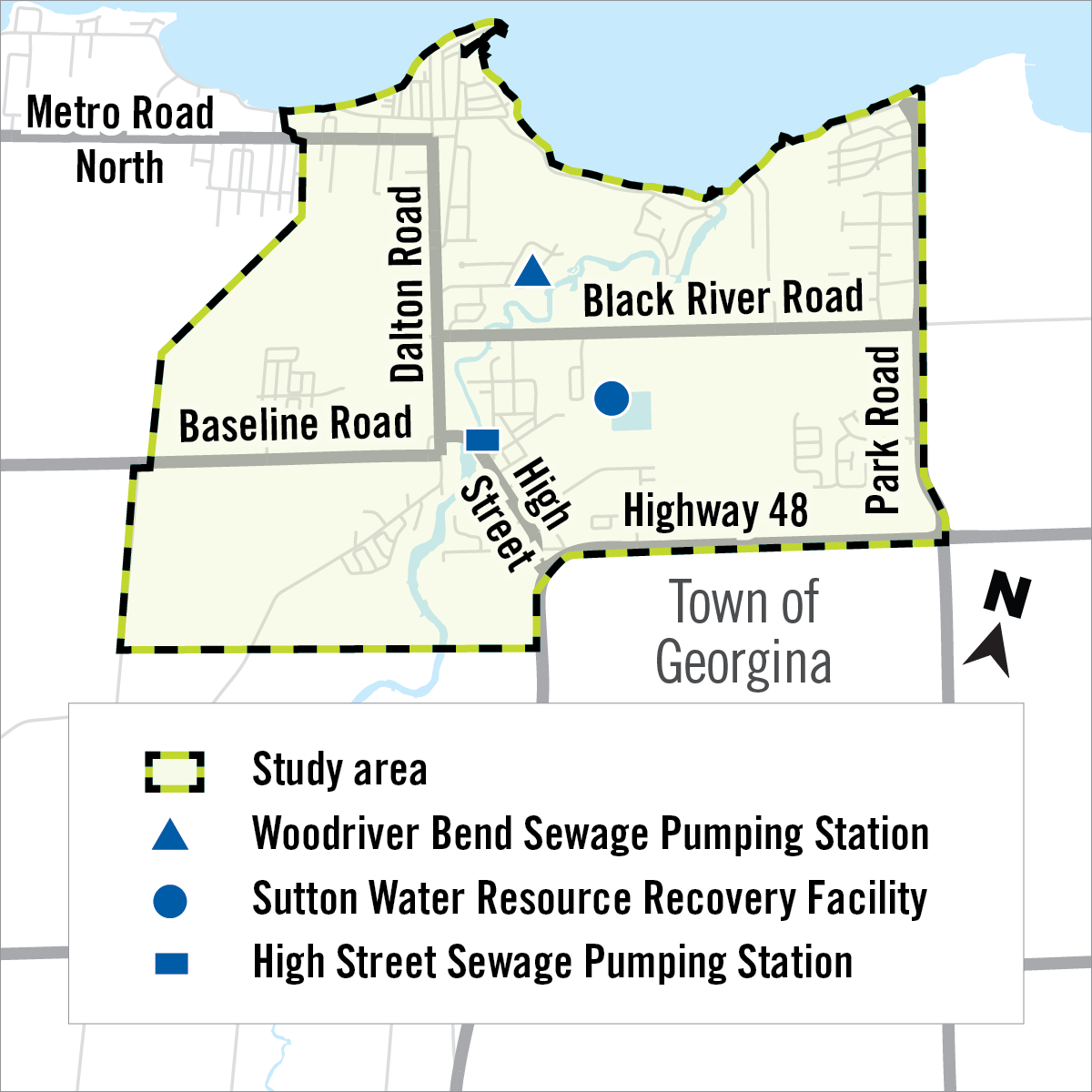 High Street Woodriver Bend map High Street Woodriver Bend map