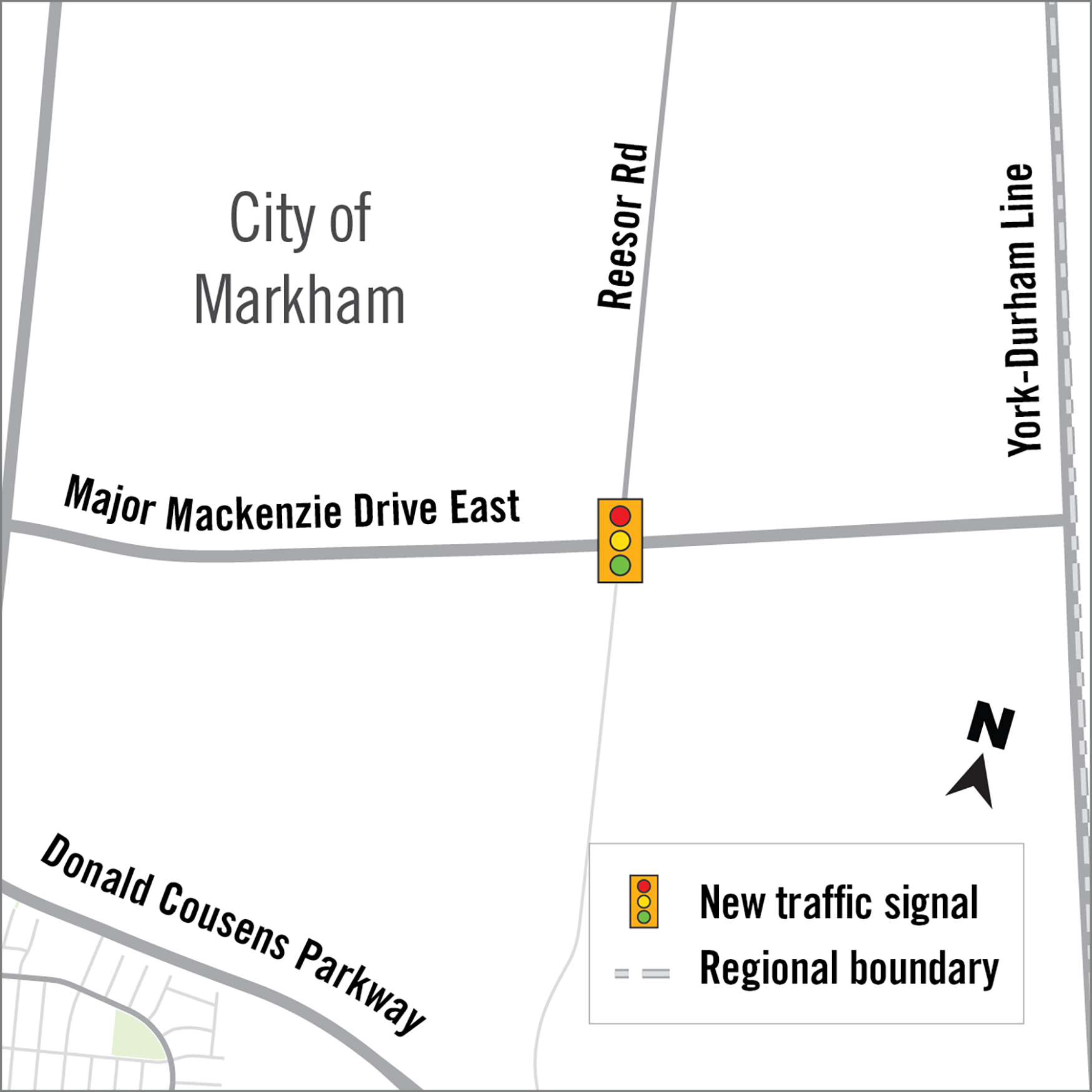 Map of construction area