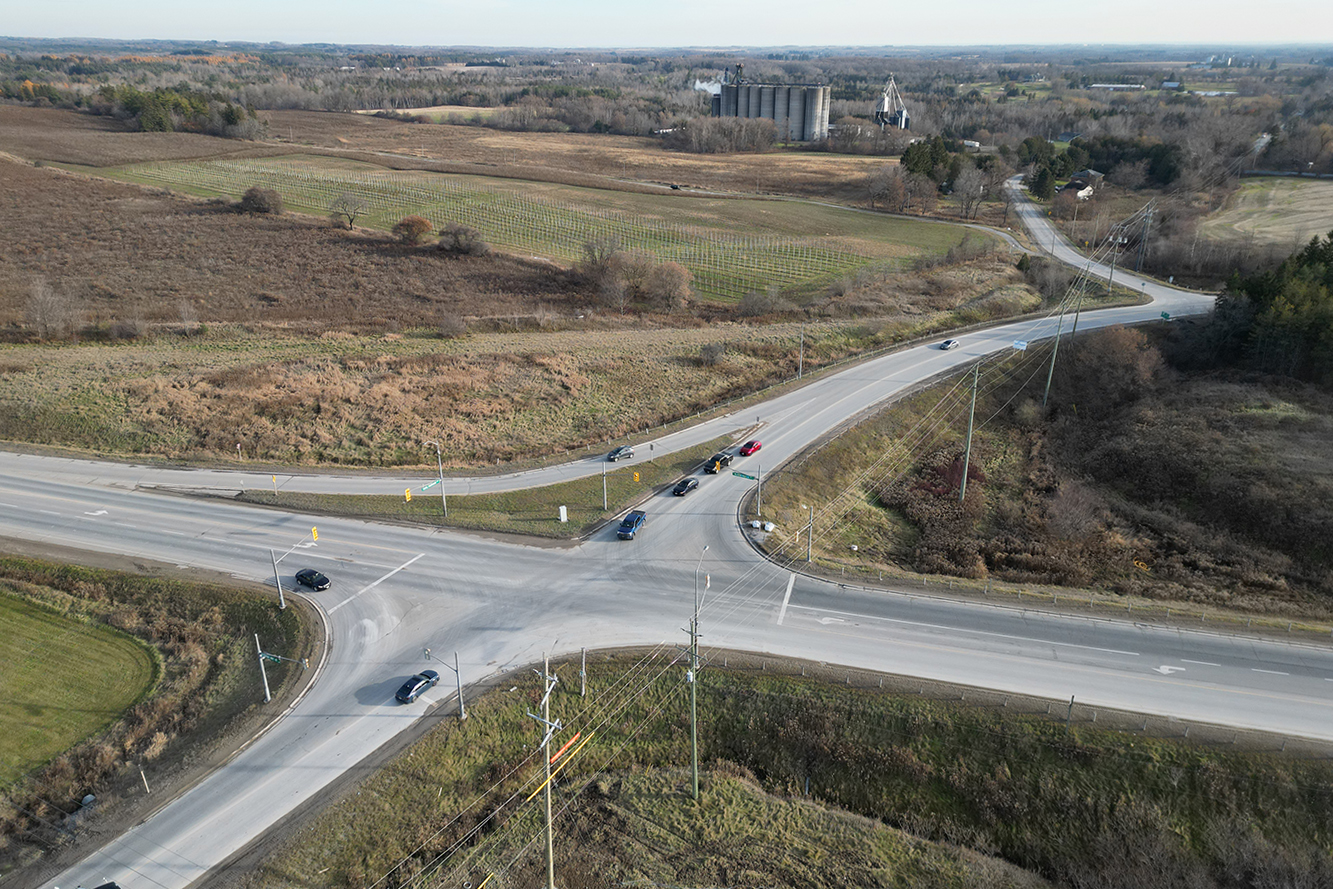 Before shot of Bloomington and York Durham Line