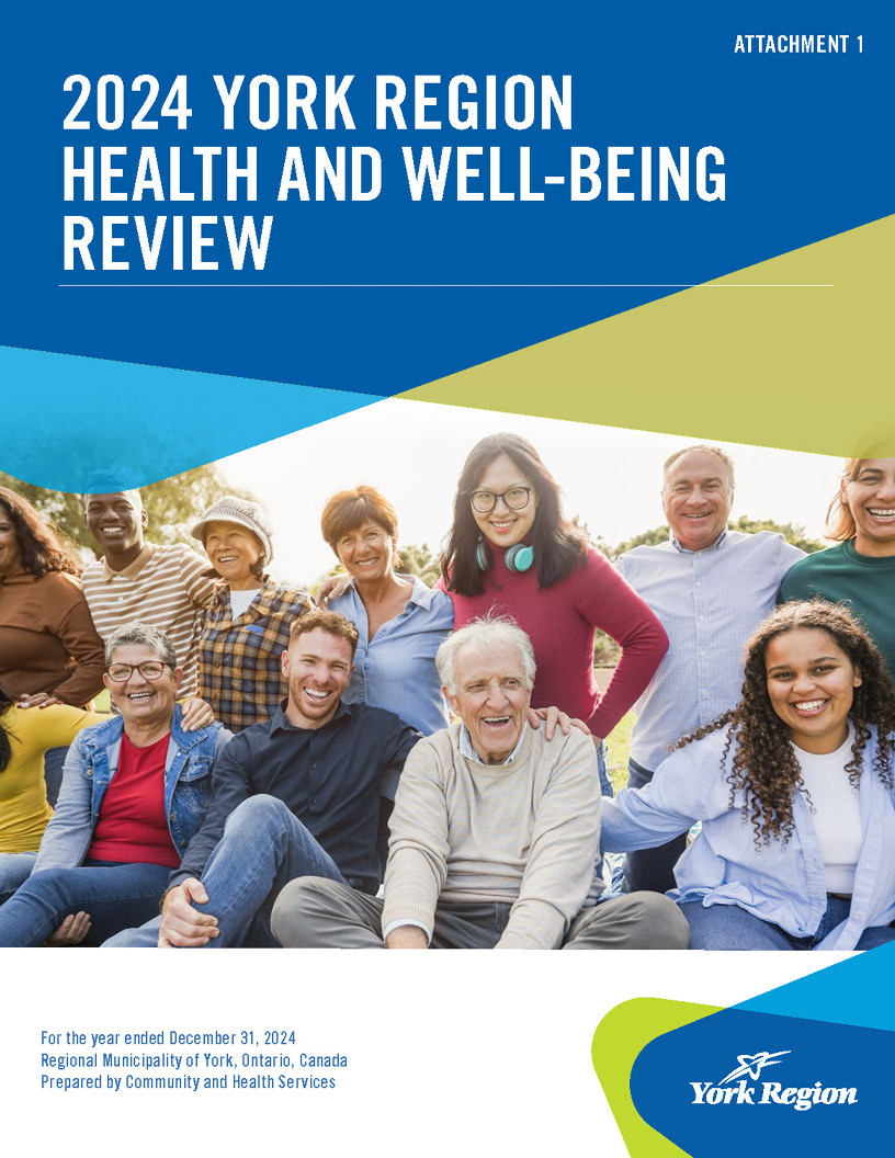 2024 York Region Health and Well-Being Review Cover Page