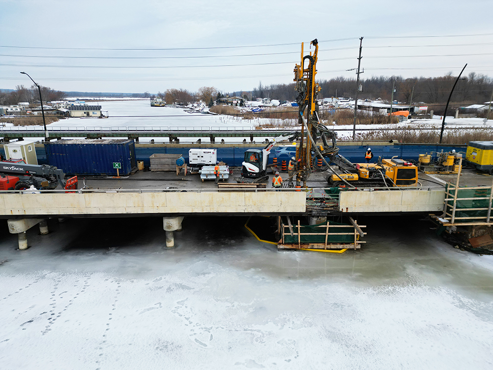 Holland River Bridge Construction Work