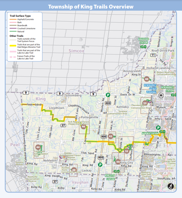 King Trails overview map