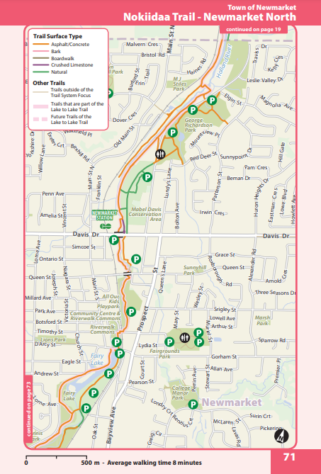 Newmarket Nokiidaa Trail North map