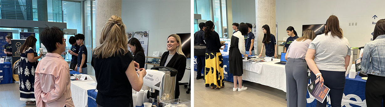 Summer Company Program students showcasing their businesses at 17150 Yonge Street