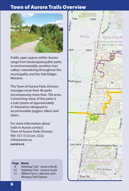 Town of Aurora Trails Overview