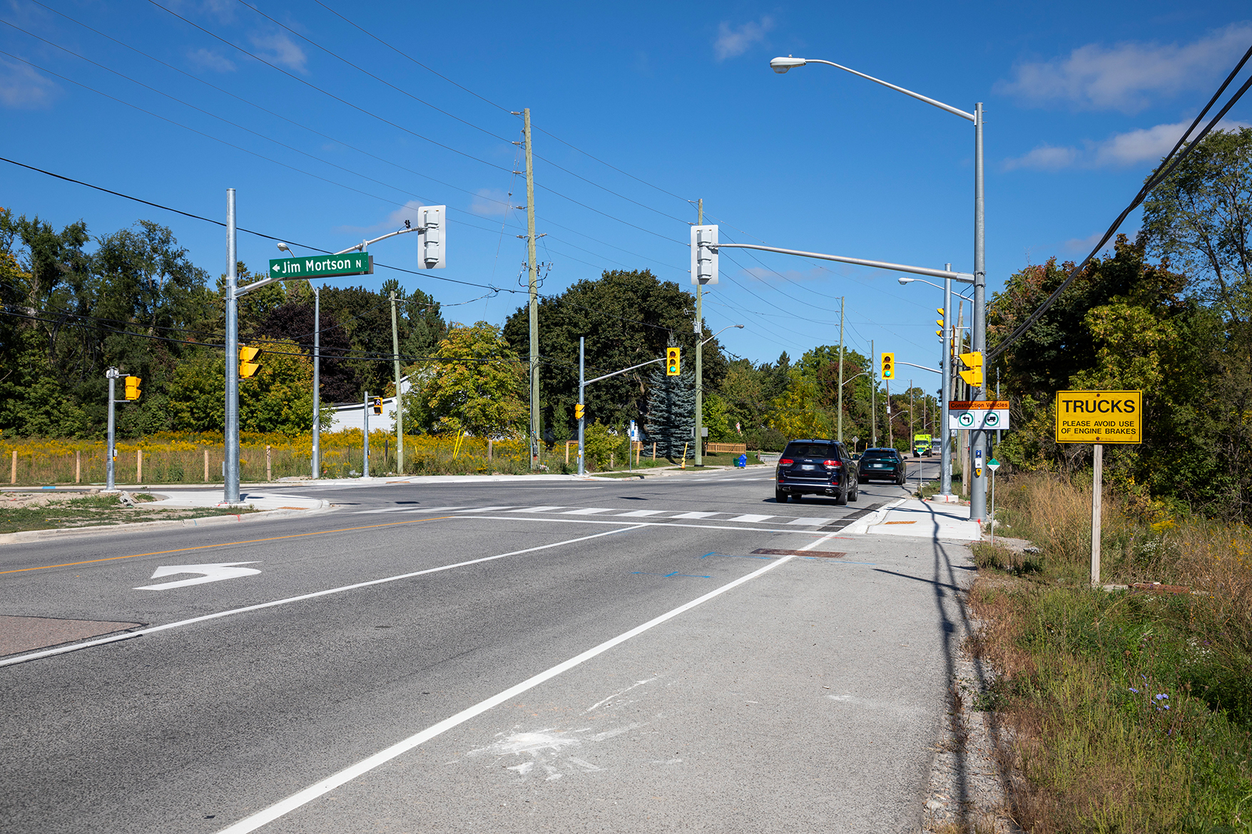 New Traffic Signals and Leslie and Jim Mortson