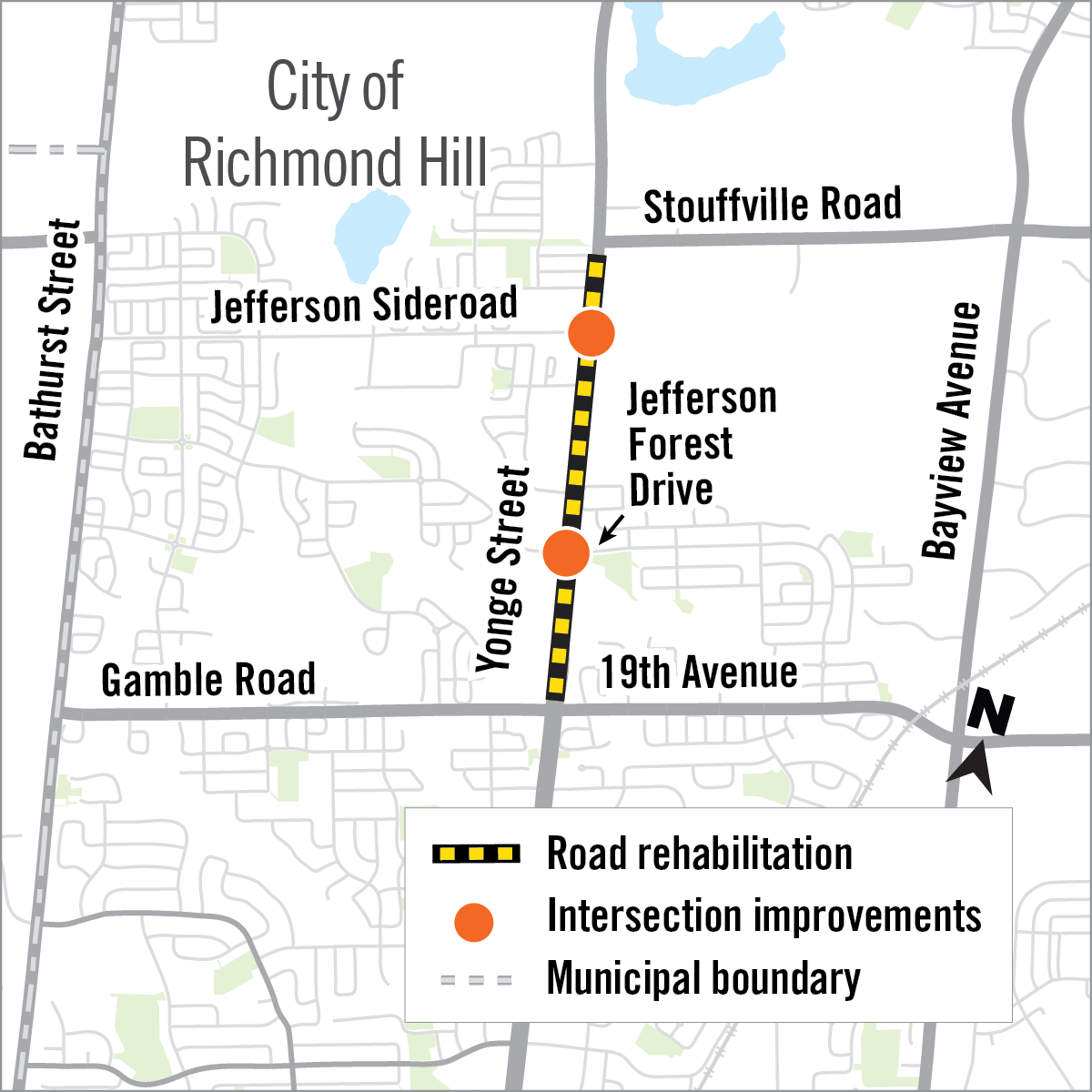 Yonge Street Construction Map