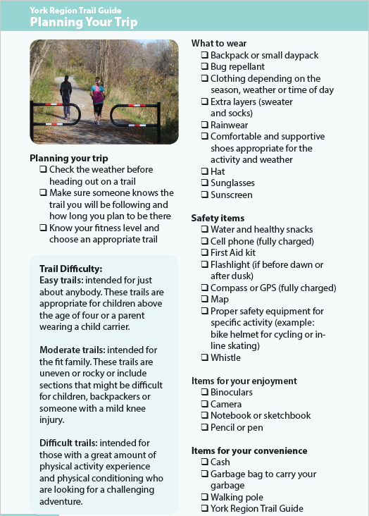 trail guide trip planner