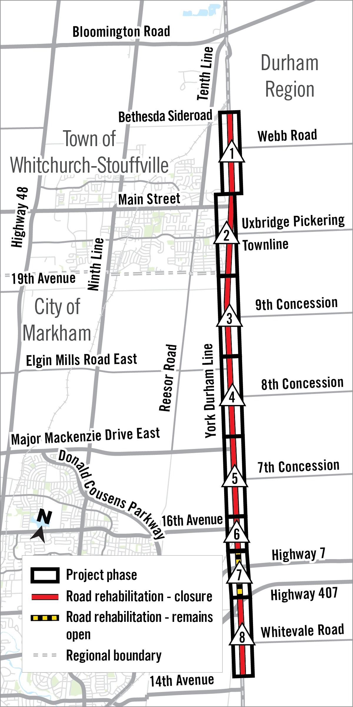 map of construction area