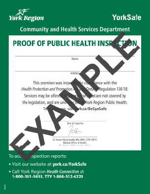 YorkSafe - Green Pass Sign