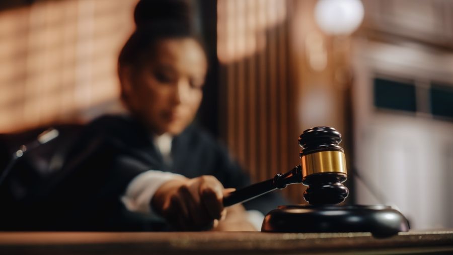 Court Judge with gavel