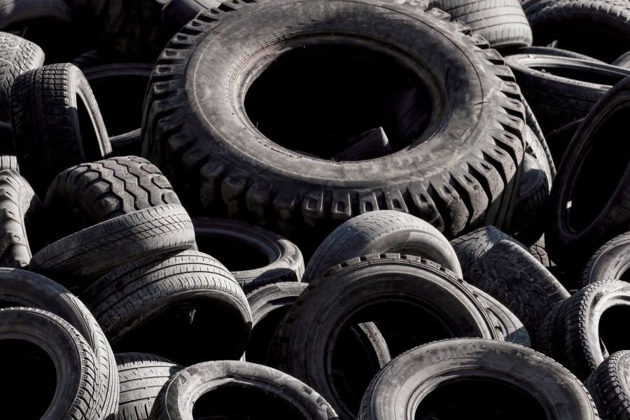 pile of tires