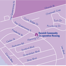 Keswick Community Co-operative Housing Map